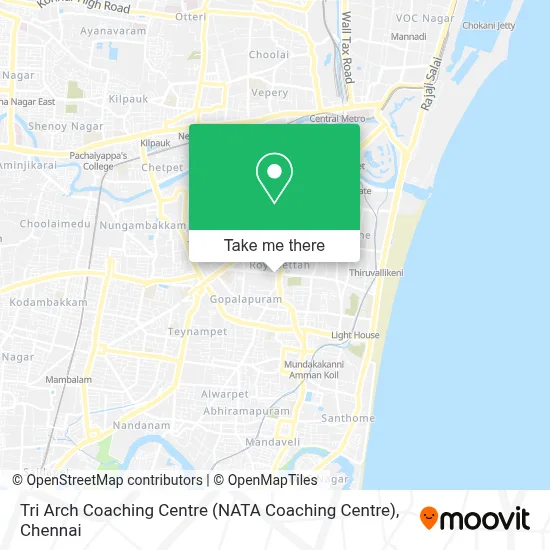 Tri Arch Coaching Centre (Nata Coaching Centre) map