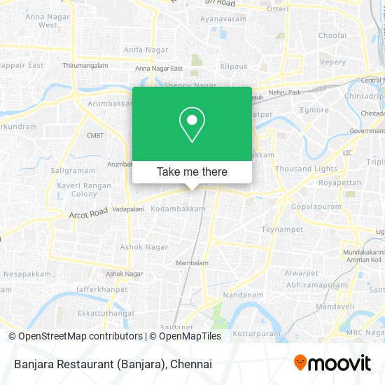 Banjara Restaurant map