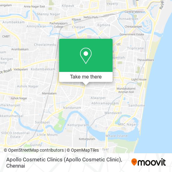 Apollo Cosmetic Clinics map