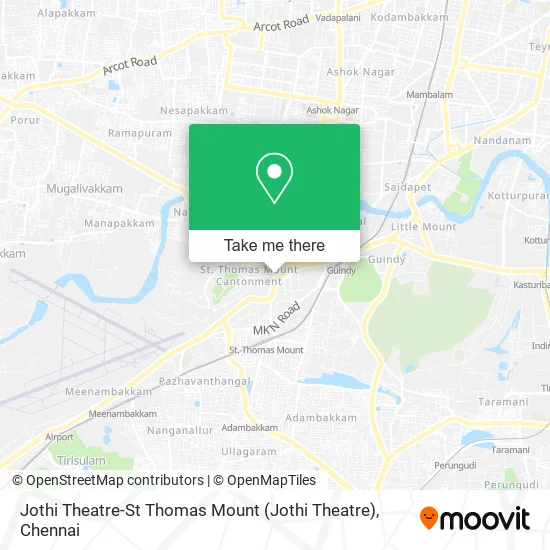 Jothi Theatre-St Thomas Mount map
