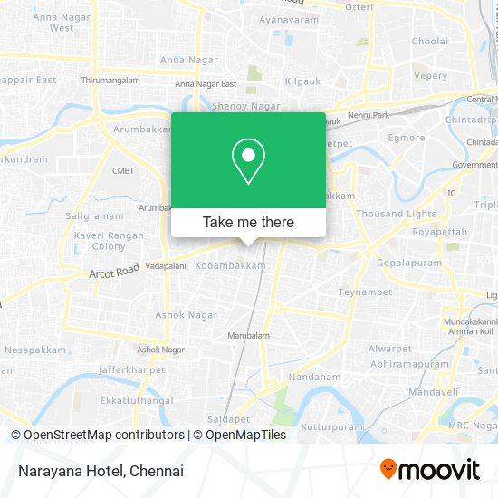 Narayana Hotel map