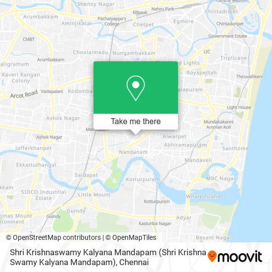 Shri Krishnaswamy Kalyana Mandapam (Shri Krishna Swamy Kalyana Mandapam) map
