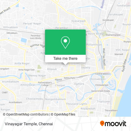 Vinayagar Temple map