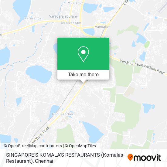 SINGAPORE'S KOMALA'S RESTAURANTS (Komalas Restaurant) map