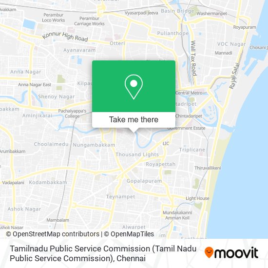 Tamilnadu Public Service Commission (Tamil Nadu Public Service Commission) map