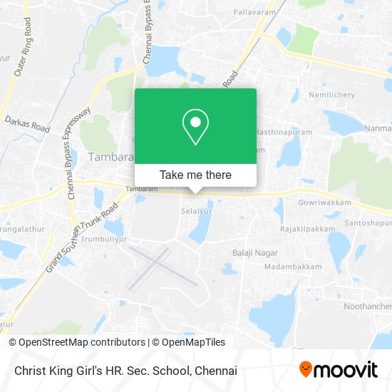 Christ King Girl's HR. Sec. School map