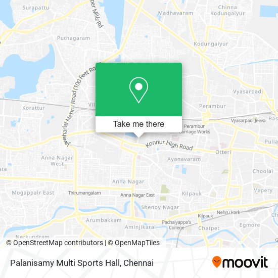 Palanisamy Multi Sports Hall map