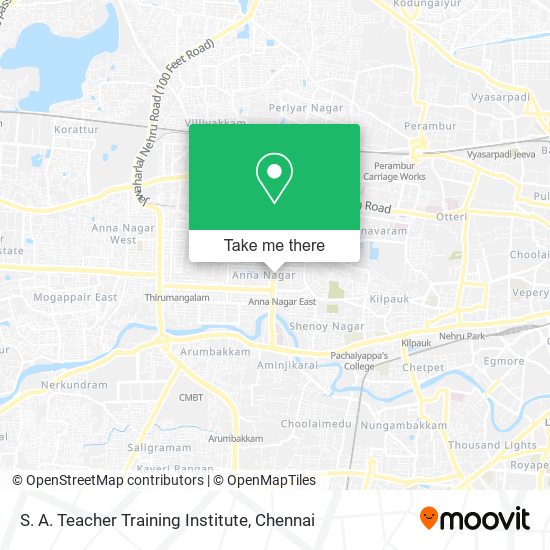 S. A. Teacher Training Institute map
