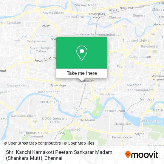 Shri Kanchi Kamakoti Peetam Sankarar Madam (Shankara Mutt) map