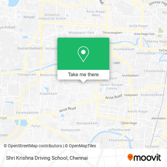 Shri Krishna Driving School map