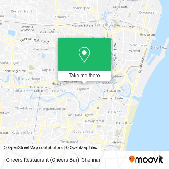 Cheers Restaurant (Cheers Bar) map