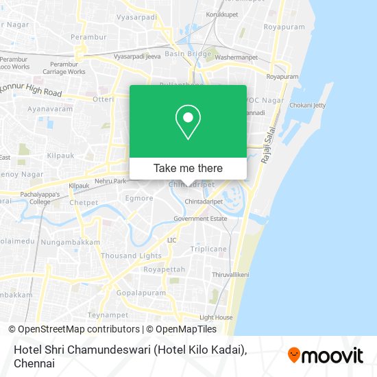 Hotel Shri Chamundeswari (Hotel Kilo Kadai) map