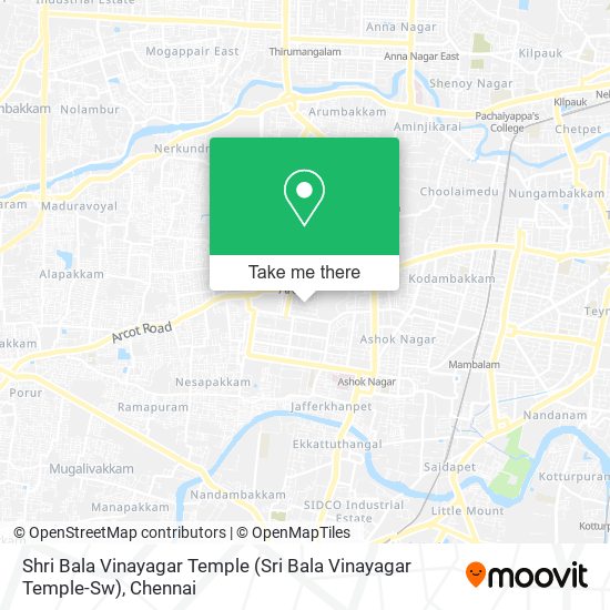 Shri Bala Vinayagar Temple (Sri Bala Vinayagar Temple-Sw) map