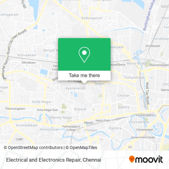 Electrical and Electronics Repair map