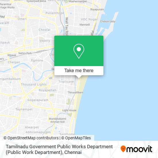 Tamilnadu Government Public Works Department (Public Work Department) map