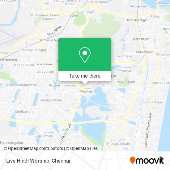 Live Hindi Worship map