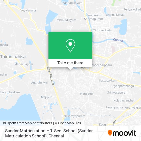 Sundar Matriculation HR. Sec. School (Sundar Matriculation School) map