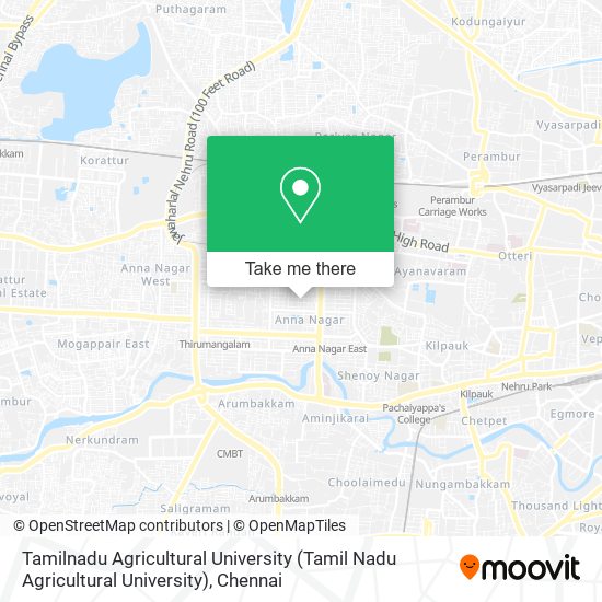 Tamilnadu Agricultural University (Tamil Nadu Agricultural University) map