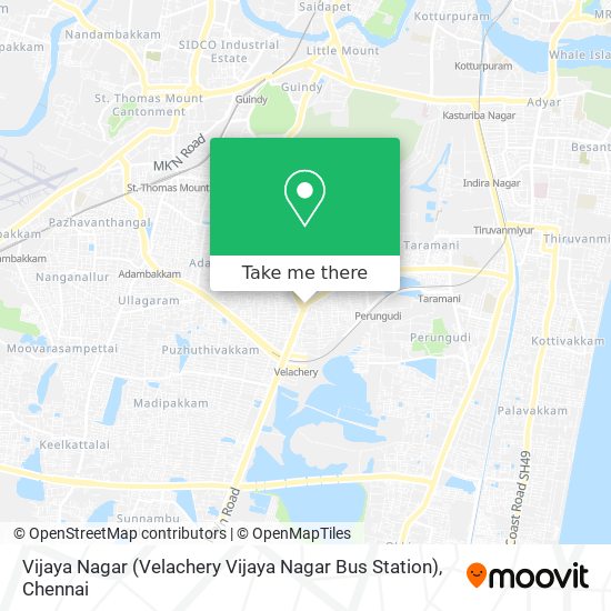 Vijaya Nagar (Velachery Vijaya Nagar Bus Station) map