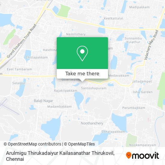 Arulmigu Thirukadaiyur Kailasanathar Thirukovil map