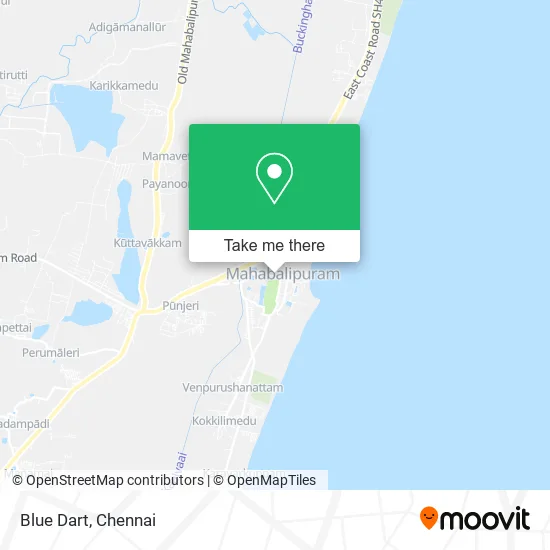 Blue Dart map