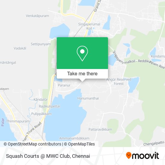 Squash Courts @ MWC Club map