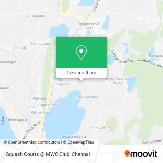Squash Courts @ MWC Club map