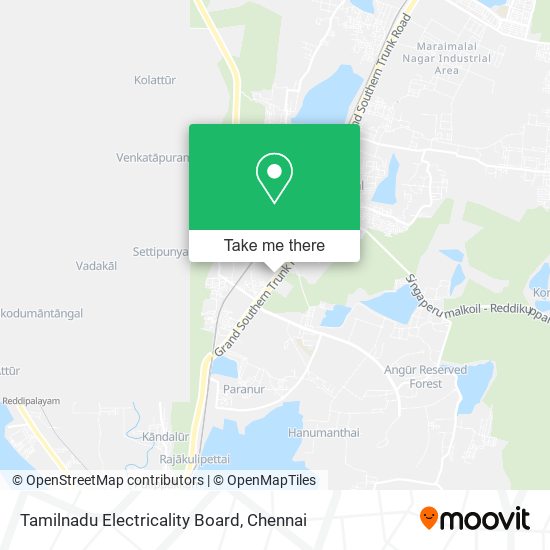 Tamilnadu Electricality Board map
