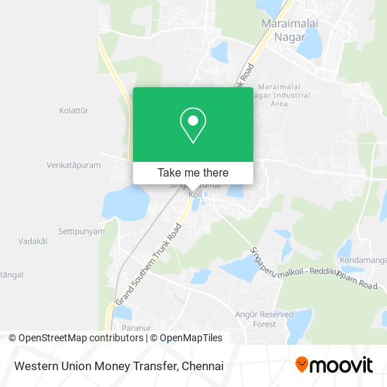 Western Union Money Transfer map