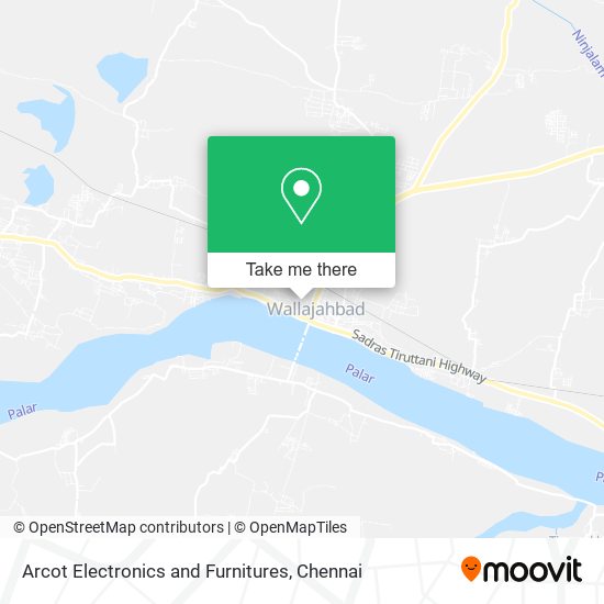 Arcot Electronics and Furnitures map