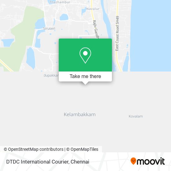 DTDC International Courier map