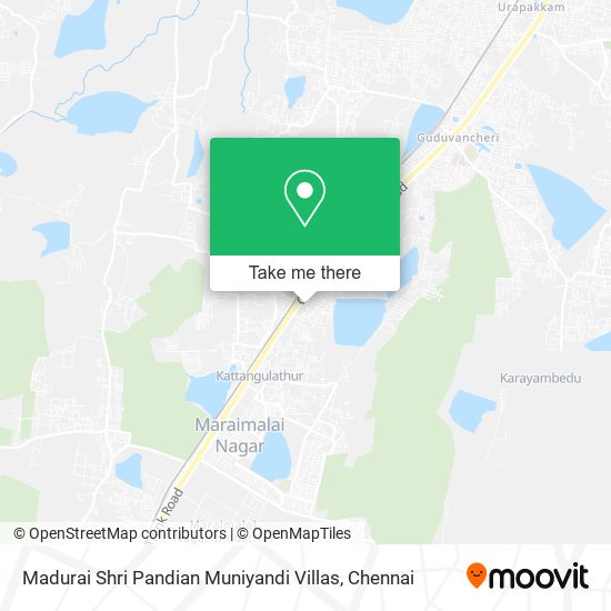 Madurai Shri Pandian Muniyandi Villas map
