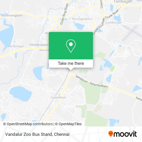 Vandalur Zoo Bus Stand map