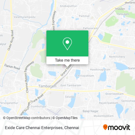 Exide Care Chennai Enterprises map