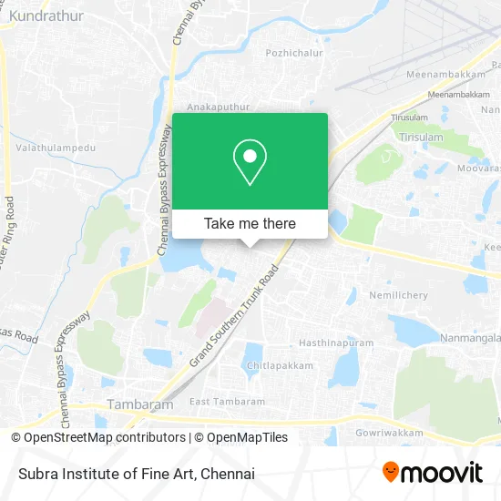 Subra Institute of Fine Art map