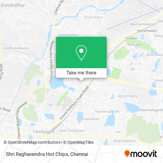 Shri Raghavendra Hot Chips map