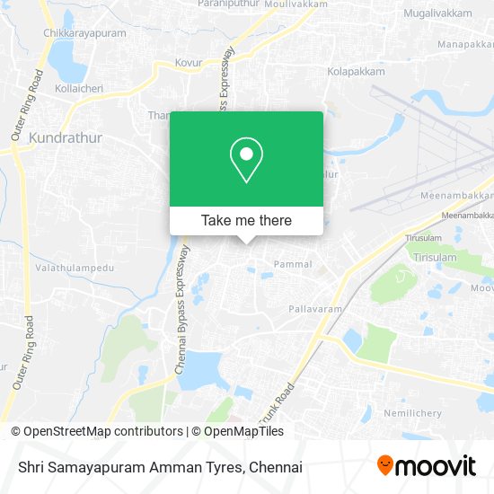 Shri Samayapuram Amman Tyres map