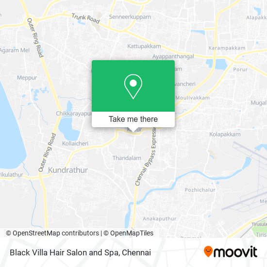 Black Villa Hair Salon and Spa map