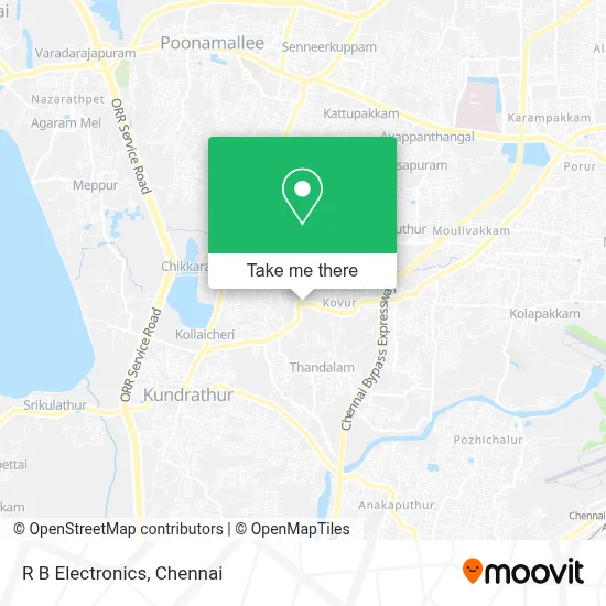 R B Electronics map