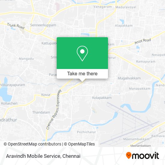 Aravindh Mobile Service map