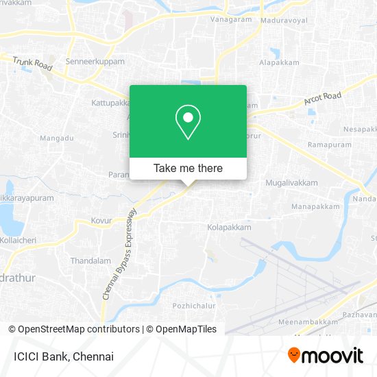 ICICI Bank map