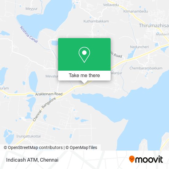 Indicash ATM map