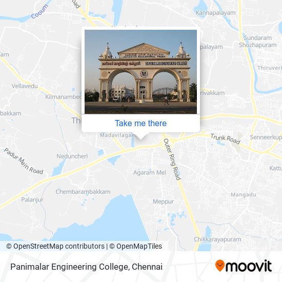 Panimalar Engineering College map
