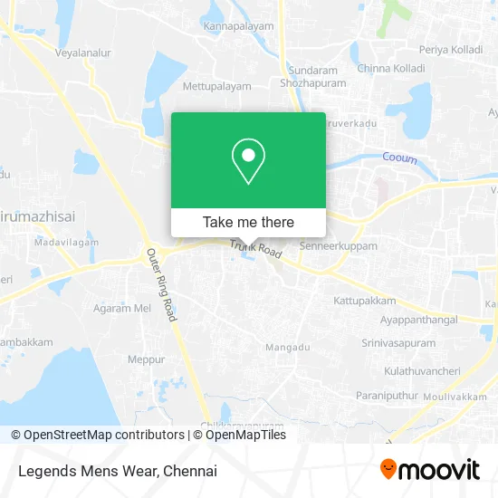 Legends Mens Wear map