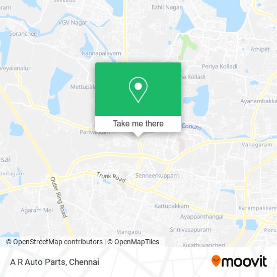 A R Auto Parts map