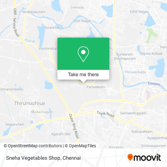 Sneha Vegetables Shop map
