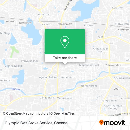 Olympic Gas Stove Service map