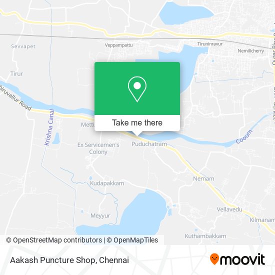 Aakash Puncture Shop map