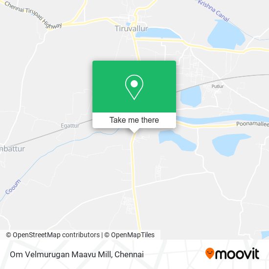 Om Velmurugan Maavu Mill map