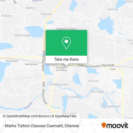 Maths Tuition Classes-Cuemath map